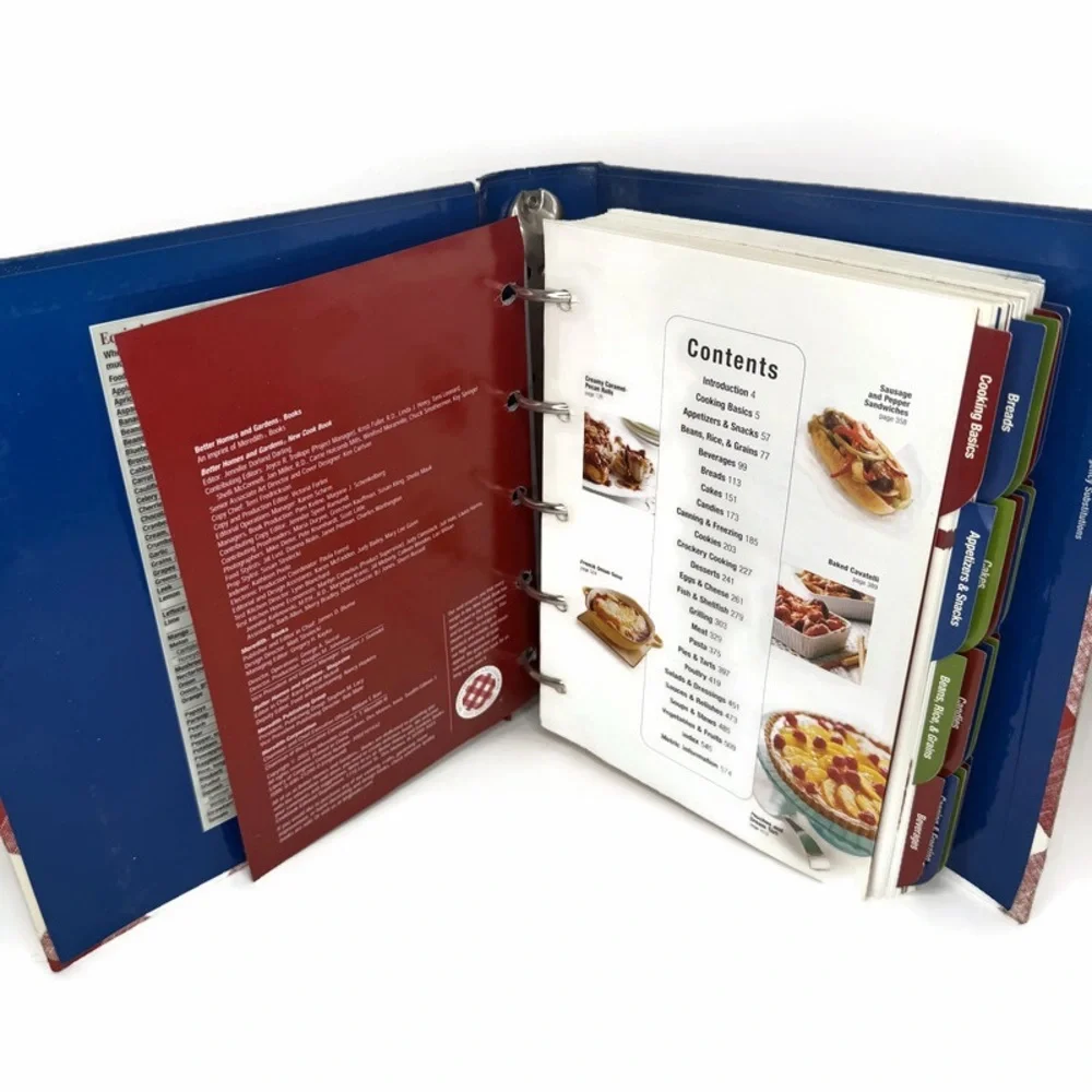 Vintage 2002 Better Homes and Gardens Red Checkered Cook Book Binder